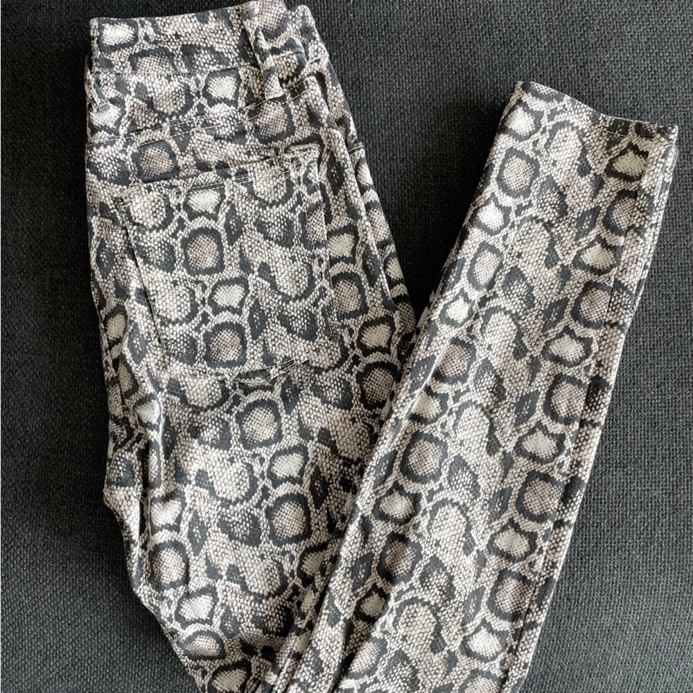 Good American Snake Print Jeans